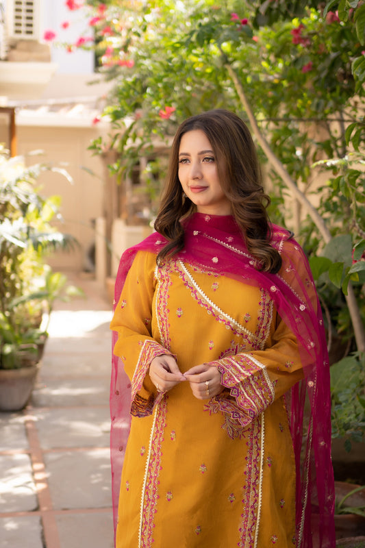 SONAM Unstitched (Shirt & Dupatta) - Omal