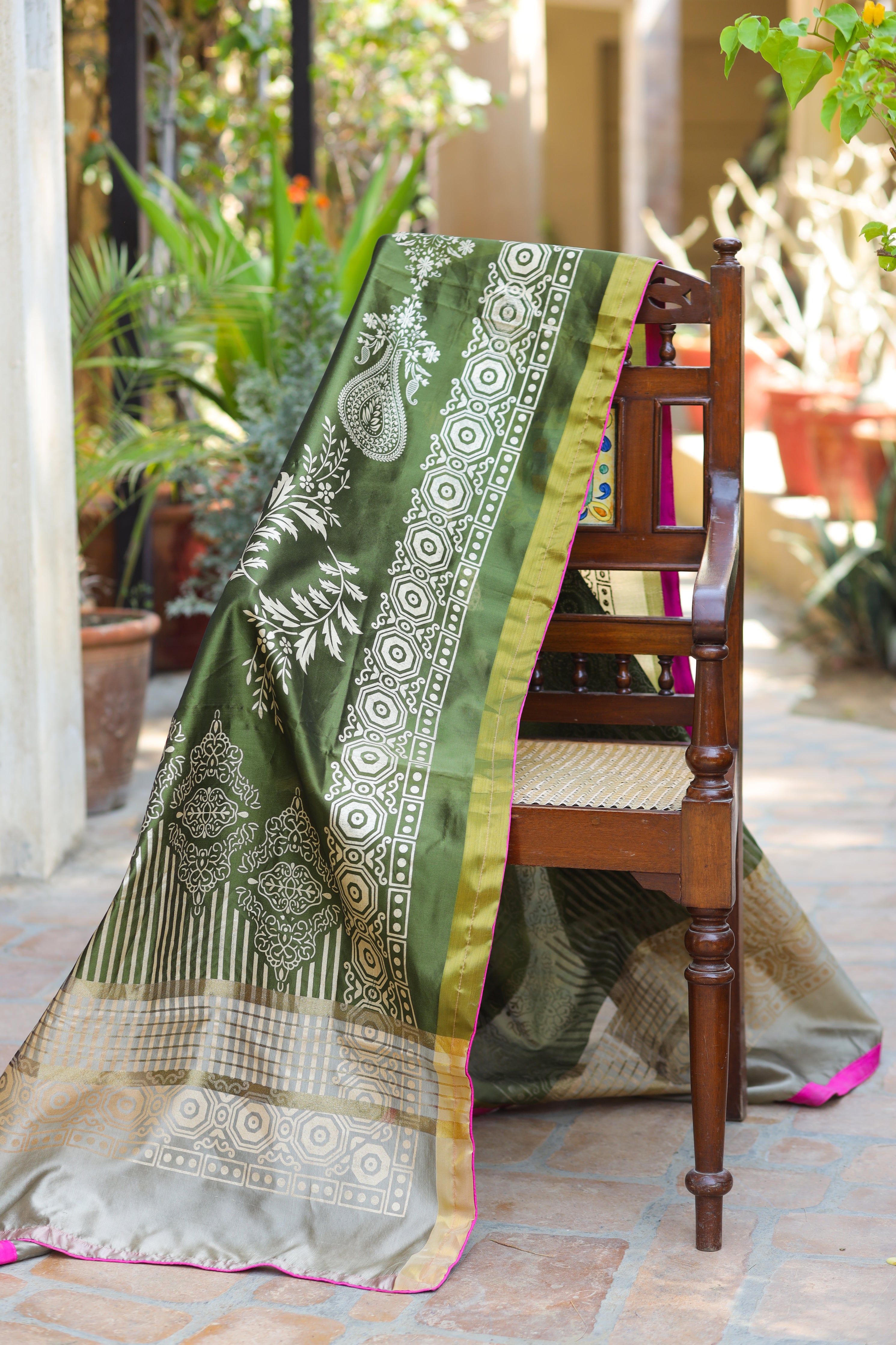 AASHNA Unstitched (Frock & Duppata) - Omal